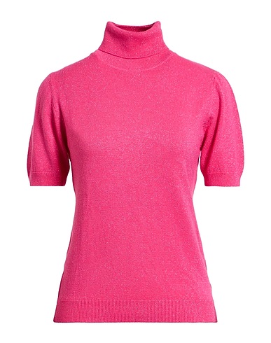 JIJIL Polo neck Fuchsia 38% Viscose, 30% Polyamide, 26% Polyester, 6% Metallic fiber
