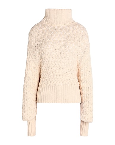 ZIMMERMANN Rollkragenpullover Elfenbein 56% Wolle, 44% Baumwolle