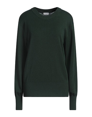 BURBERRY Pullover Verde scuro 100% Lana