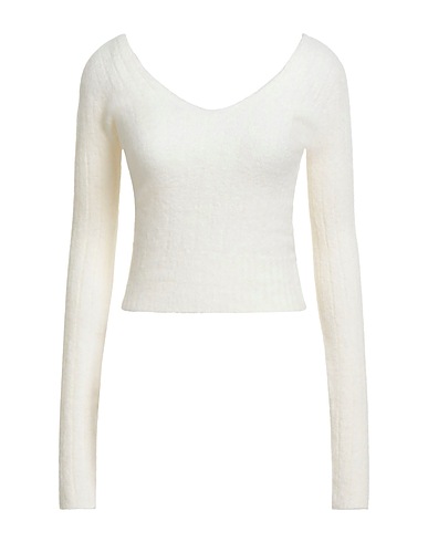 ROBERTO COLLINA Jumper Ivory 38% Polyamide, 36% Wool, 25% Baby alpaca wool, 1% Elastane