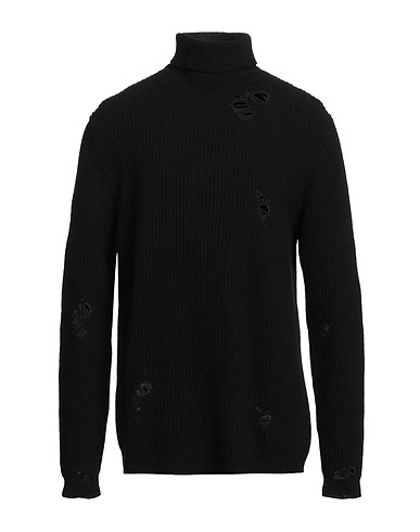 GRIFONI Polo neck Black 100% Virgin Wool