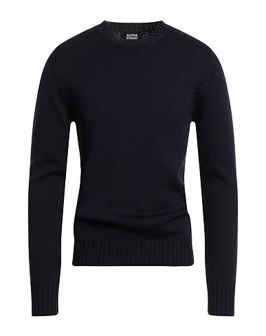 ALPHA STUDIO Pullover Blu notte 100% Lana Merino