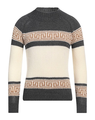 GREY DANIELE ALESSANDRINI Polo neck Charcoal 80% Wool, 20% Polyamide