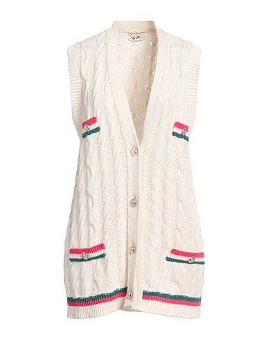 DIXIE Cardigan White 70% Cotton, 20% Polyester, 10% Other Fibres