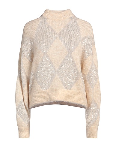 BRUNELLO CUCINELLI Jumper Beige 60% Wool, 40% Mohair wool, Polyester, Polyamide