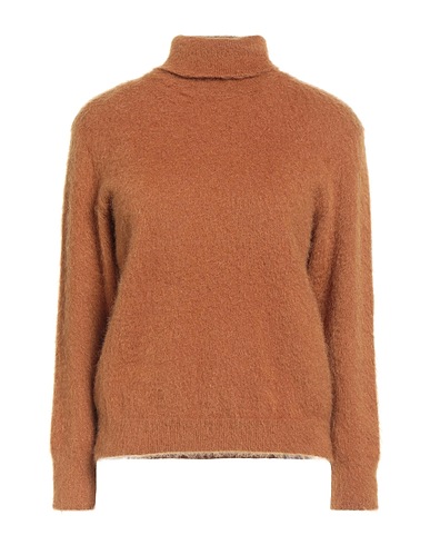 ALBERTA FERRETTI Polo neck Camel 50% Mohair wool, 32% Polyamide, 18% Virgin Wool