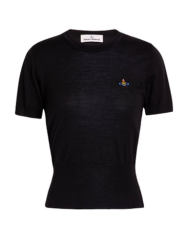 VIVIENNE WESTWOOD Jumper Black 70% Merino Wool, 30% Silk
