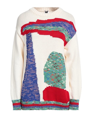 M MISSONI Jumper Cream 64% Cotton, 18% Polyamide, 18% Wool