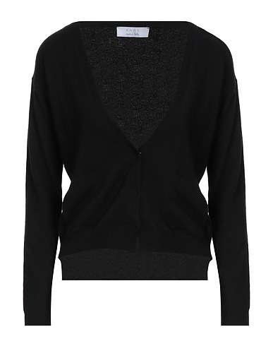 KAOS Cardigan NERO 46% Viscose, 18% Wool, 18% Polyamide, 9% Cashmere, 9% Polyester