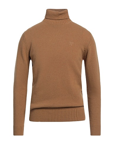 BERNA Polo neck Camel 80% Wool, 20% Polyamide