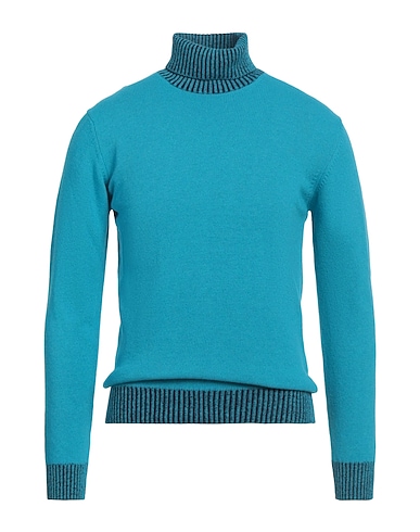 BERNA Polo neck Turquoise 45% Wool, 20% Viscose, 20% Polyamide, 15% Cashmere