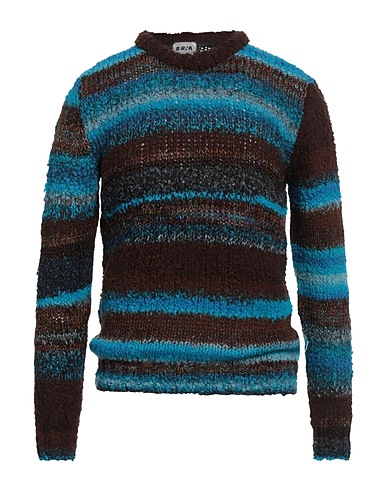 BERNA Jumper Dark brown 35% Wool, 30% Acrylic, 20% Viscose, 15% Alpaca wool