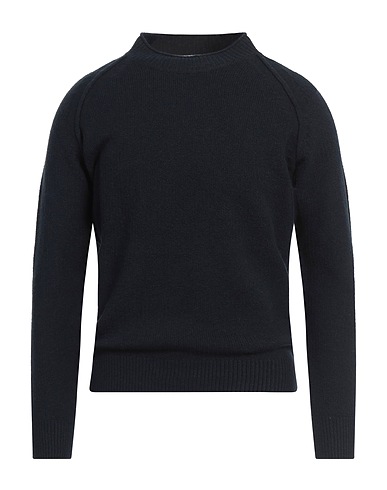 BERNA Polo neck Midnight blue 40% Cotton, 40% Acrylic, 18% Polyester, 2% Elastane