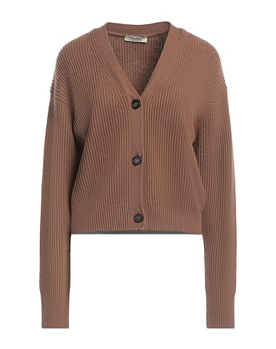 'S MAX MARA Cardigan Brown 80% Wool, 20% Cashmere