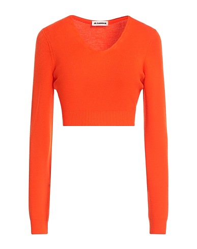 JIL SANDER Sweater Orange 100% Wool