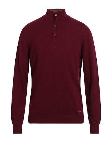 WHY NOT BRAND Polo neck Burgundy 35% Wool, 30% Viscose, 20% Nylon, 15% Cashmere