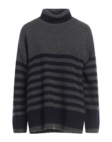MOORER Polo neck Charcoal 70% Virgin Wool, 20% Silk, 10% Cashmere