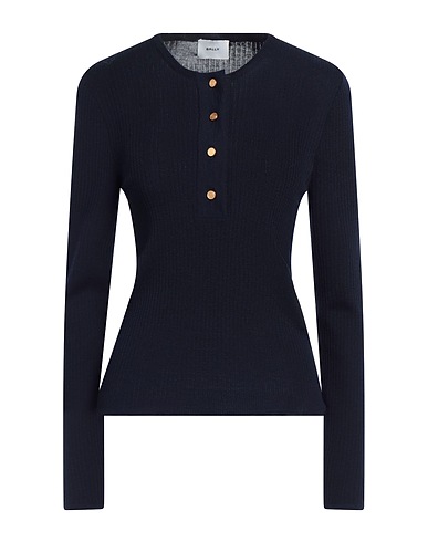 BALLY Jumper Navy blue 100% Merino Wool
