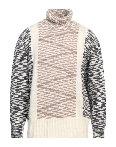 DANIELE FIESOLI Polo neck Ivory 70% Merino Wool, 21% Polyamide, 9% Recycled nylon