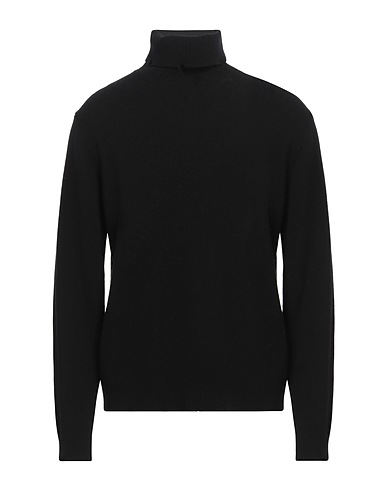 GRIFONI Polo neck Black 100% Virgin Wool