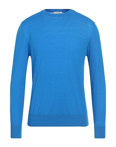 BALLANTYNE Pullover Bleu d'azur 100% Laine
