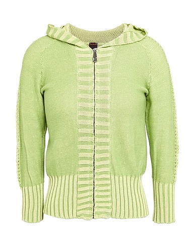 OUTRAGE Cardigan Verde chiaro 100% Cotone