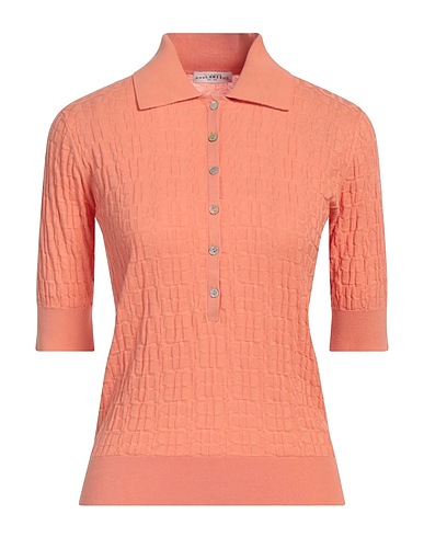 BALLANTYNE Jumper Salmon pink 100% Cotton