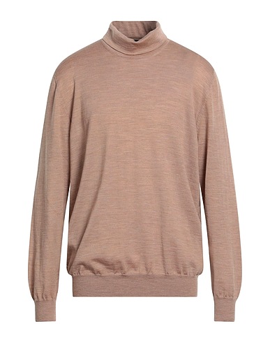 LARDINI Rollkragenpullover Kamel 100% Wolle