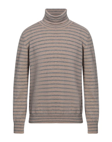 AMARANTO Polo neck Sand 100% Wool