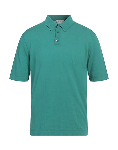 BALLANTYNE Jumper Green 100% Cotton