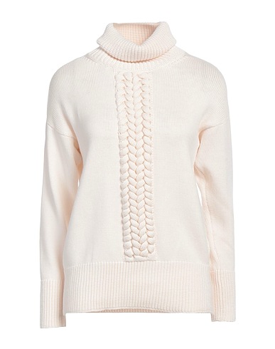 AVOLIO Milano Polo neck Ivory 100% Virgin Wool