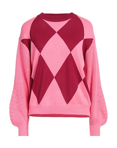 BALLANTYNE Pullover Magenta 100% Baumwolle