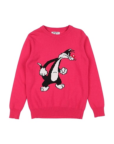 FRONT STREET 8 Jumper LOONEY TUNES Fuchsia 30% Merino Wool, 30% Viscose, 20% Cashmere, 20% Polyamide