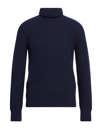 DANIELE ALESSANDRINI HOMME Rollkragenpullover Nachtblau 70% Wolle, 25% Polyamid, 5% Andere Fasern