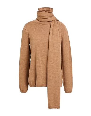 'S MAX MARA Turtleneck Camel 100% Virgin Wool