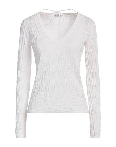 BALLANTYNE Sweater White 100% Cotton
