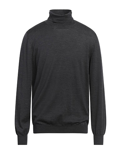 LARDINI Turtleneck Charcoal 100% Virgin Wool