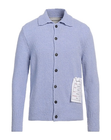 AMARANTO Cardigan Light blue 57% Wool, 28% Cashmere, 15% Nylon