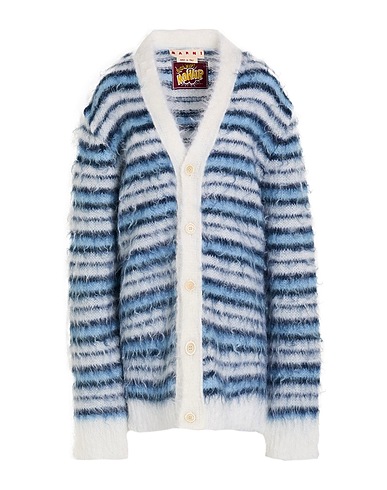 MARNI Cardigan Sky blue 80% Mohair wool, 20% Polyamide