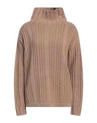 MAX MARA Rollkragenpullover Hellbraun 70% Wolle, 30% Kaschmir