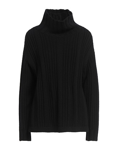 MAX MARA Polo neck NERO 70% Wool, 30% Cashmere
