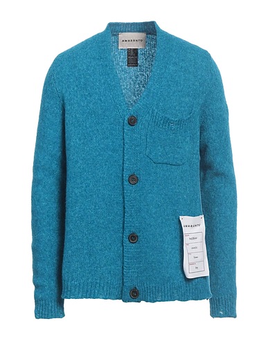 AMARANTO Cardigan Bleu d'azur 45% Laine, 30% Laine d'alpaga, 25% Polyamide