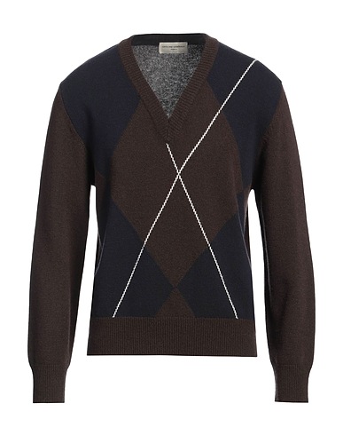 OFFICINE GÉNÉRALE Jumper Dark brown 100% Virgin Wool