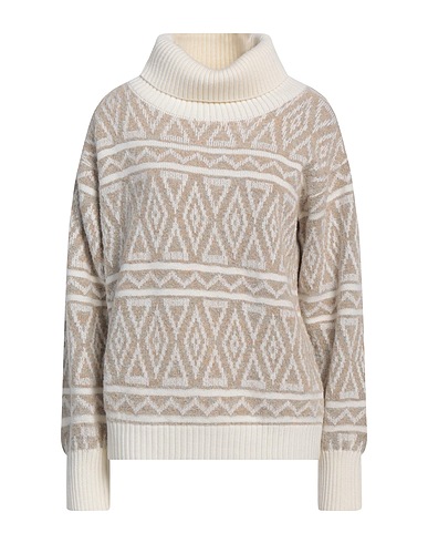 MOORER Turtleneck Beige 64% Wool, 25% Polyester, 10% Cashmere, 1% Elastane
