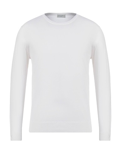 BALLANTYNE Pullover Weiß 100% Baumwolle