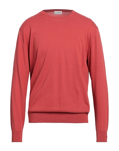 BALLANTYNE Jumper Brick red 100% Cotton