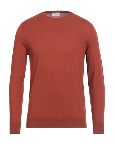 BALLANTYNE Jumper Rust 100% Cotton