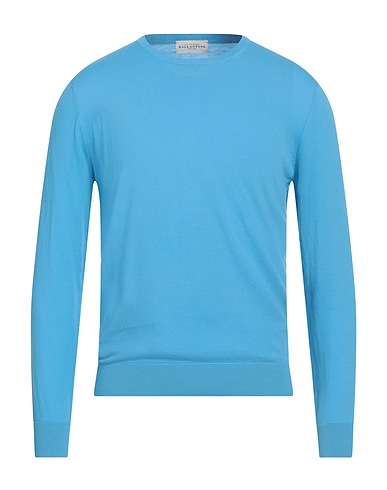 BALLANTYNE Jumper Azure 100% Cotton
