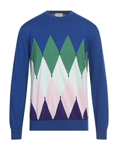 BALLANTYNE Pullover Blu 85% Cotone, 15% Cachemire