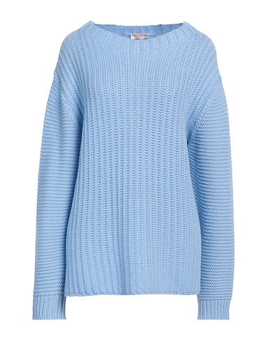 LANA D'ORO Kaschmirpullover  Hellblau 100% Kaschmir